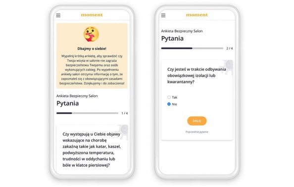 Bezpieczny gabinet - aplikacja z ankietą