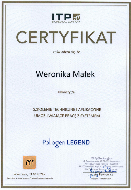 Weronika Małek – Pollogen Legend